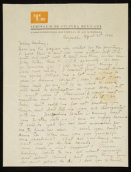 Brief von Frida Kahlo an Julien Levy, auf Englisch, 20. April 1944