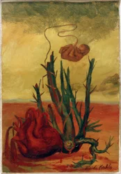 Ohne Titel (Herz, Kaktus und Fötus)