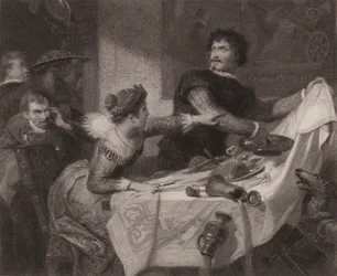 Shakespeare: Der Widerspenstigen Zähmung (Gravur)