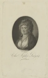 Porträt der Autorin Christiane Sophie Ludwig, geb. Fritsche 1764-1815, um 1810