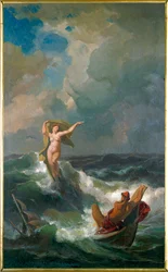 Odysseus und Leukothea