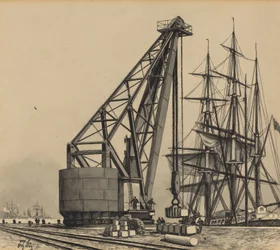 Kran im Freihafen
