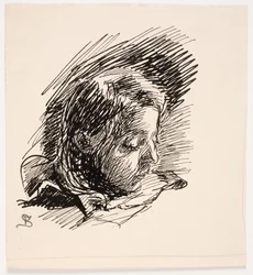 Kopf der Tochter des Künstlers Clara (Nolle)