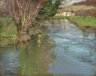 Ein Bach im Frühling