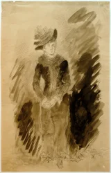 Junge Frau (Bildnis der Verlobten Amalie Endres)