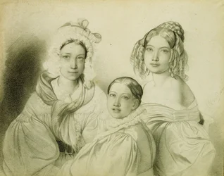 Porträt der Gräfinnen Praskovia, Nadezhda und Maria Vyazemsky