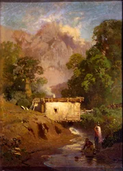 Krimlandschaft, russische Malerei des 19. Jahrhunderts