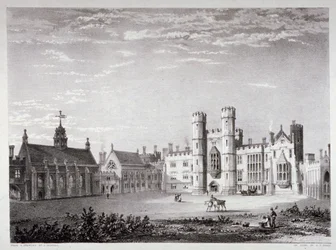 Lambeth Palace, London, um 1830