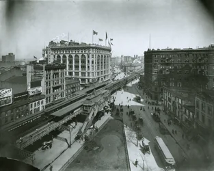 Broadway, Nord von der 32nd Street, New York City