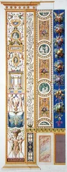 Tafel aus der Raphael-Loggia im Vatikan, aus 