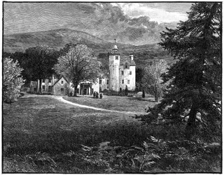Schloss Abergeldie, Aberdeenshire, Schottland, 1900