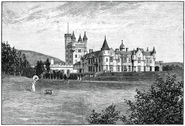 Schloss Balmoral von Nordwesten, Aberdeenshire, Schottland, 1900