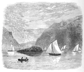 Eingang zu den Highlands bei Newburgh, 1883