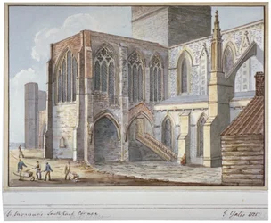 Southwark-Kathedrale, London, 1825
