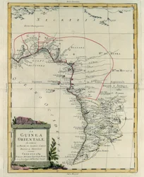 Ost-Guinea mit den Königreichen Loango, Kongo, Angola und Benguela, Stich von G. Zuliani aus Band IV des "Neuesten Atlas" veröffentlicht in Venedig 1784 von Antonio Zatta, Privatsammlung