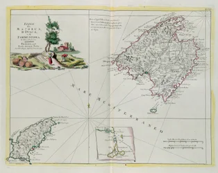 Die Inseln Mallorca, Ivica und Formentera, Stich von G. Zuliani aus Band I des "Neuesten Atlas" veröffentlicht in Venedig 1778 von Antonio Zatta, Privatsammlung