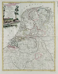 Die Republik Holland, aufgeteilt in ihre Provinzen, Stich von G. Zuliani aus Band I des Neuesten Atlas, veröffentlicht in Venedig 1776 von Antonio Zatta, Privatsammlung