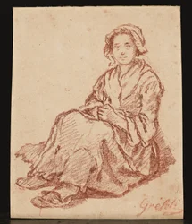 Sitzende Frau (Femme assise)