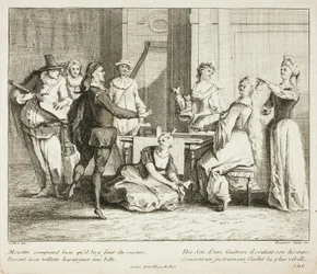 Platte aus Livre de Scènes Comiques