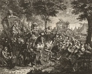 Ansicht der Messe von Beson, 1750