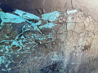 Abstrakte Rissige Blaue