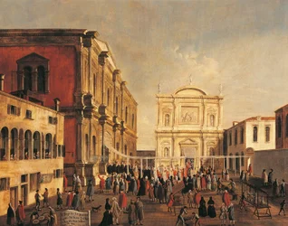 Italien, Venetien, Venedig, Dogen von Venedig und Signoria bei der Kirche San Rocco, am Festtag des Heiligen