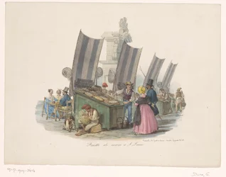 Meeresfrüchtestand auf dem Markt