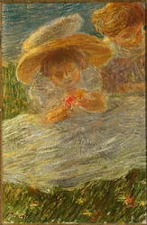 Kinder auf dem Rasen