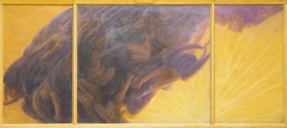 Der Fall der Engel, ca. 1913, Gaetano Previati