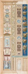 Pilaster Loggia IV (Verzierung, in welcher der Genius des Ruhms sitzt)