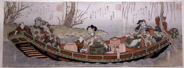 Sendai-Gruppe Triptychon: Drei Helden des Königreichs Shu, ca. 1818-30