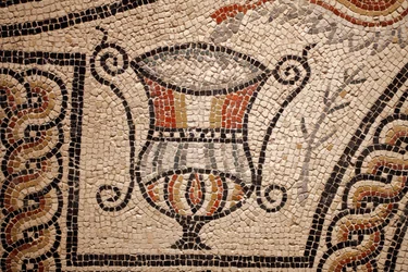 Mosaik mit Fischen (Detail)