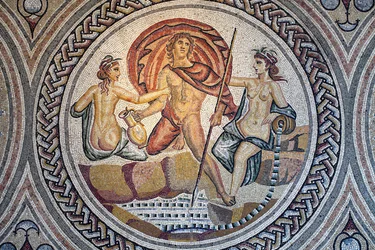 Mosaik von Hylas und den Nymphen