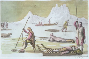Warten auf dem Eis (Detail)