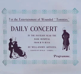 Werbung für ein Konzert, 1917