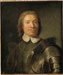 Oliver Cromwell in Rüstung