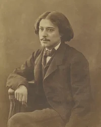 Porträt des Autors Alphonse Daudet 1840-1897, ca. 1860