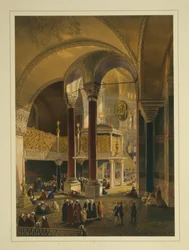 Die kaiserliche Galerie in der Ayasofya-Moschee, ehemals die Kirche Hagia Sophia