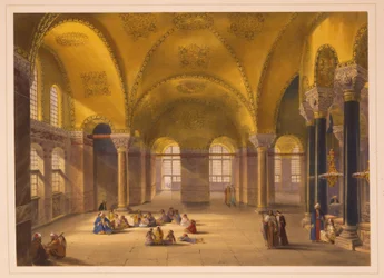 Das Innere des Gynäceums der Ayasofya-Moschee, ehemals die Kirche Hagia Sophia