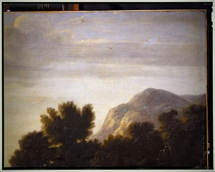 Italienische Landschaft (Detail), undatiert