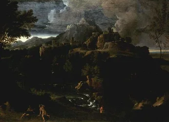 Landschaft mit Figuren