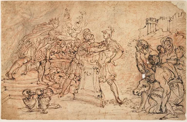 Mucius Scaevola vor Porsena