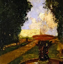 Gartenszene