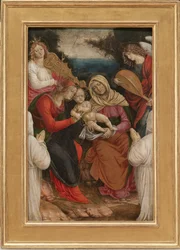 Madonna mit Kind, St. Anna und Stiftern