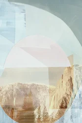 Abstrakter Bergwasserfall