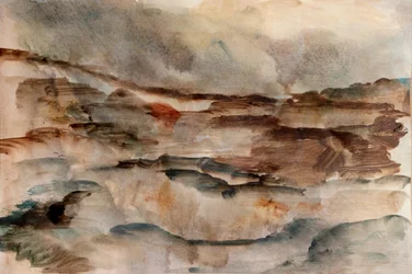 Stürmische Erdlandschaft
