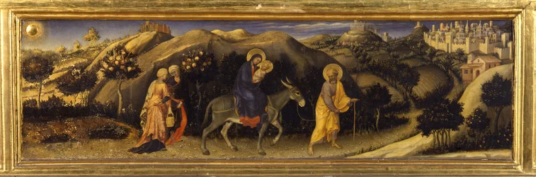 Flucht nach Ägypten (Predella der Anbetung der Heiligen Drei Könige, Pala Strozzi)