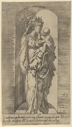 Die Jungfrau und das Kind in einer Nische, 1543