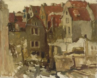Der Abriss des Grand Bazar de la Bourse am Nieuwendijk