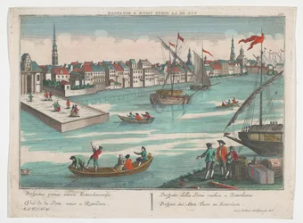 Ansicht des Ooster Oude Hoofdpoort in Rotterdam